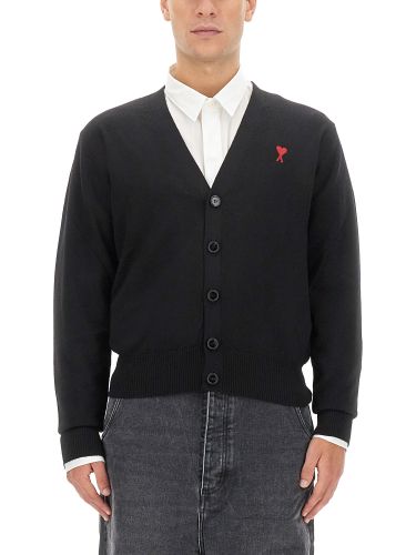 Ami paris wool cardigan - ami paris - Modalova