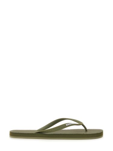 Dsquared rubber thong sandal - dsquared - Modalova