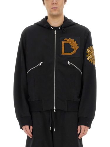 Sweatshirt with embroidery - dries van noten - Modalova