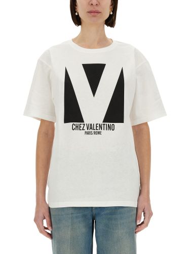 Chez " print t-shirt - valentino - Modalova