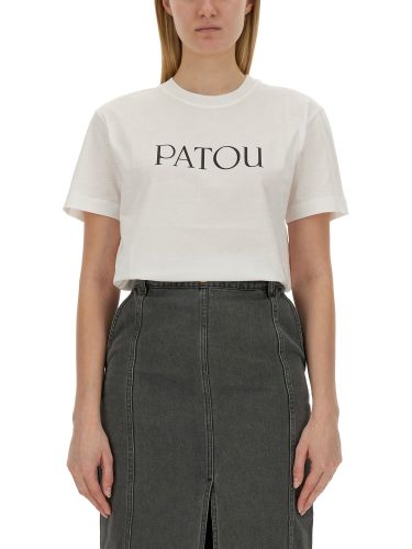 Patou logo print t-shirt - patou - Modalova