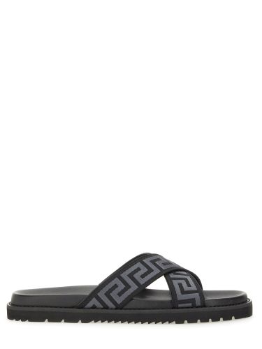 Versace sandal with logo - versace - Modalova