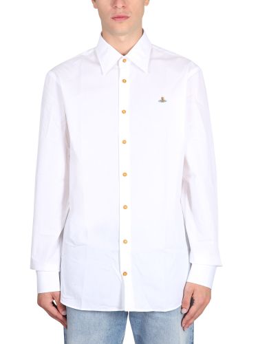 Shirt with orb embroidery - vivienne westwood - Modalova