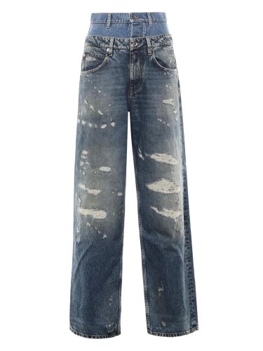 Double layer jeans - dolce & gabbana - Modalova