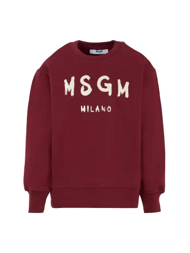 Msgm jersey with logo - msgm - Modalova
