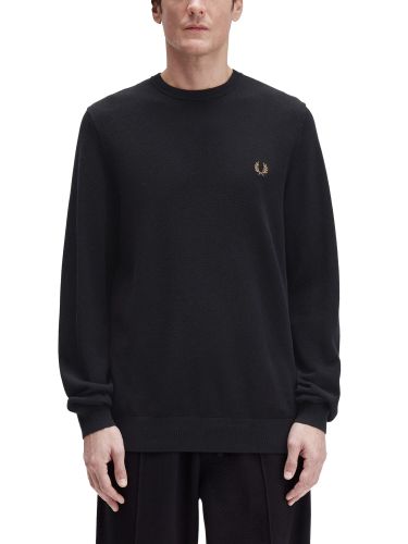 Fred perry pique sweater with logo - fred perry - Modalova