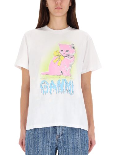 Ganni t-shirt "kitty" - ganni - Modalova