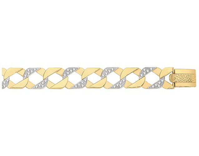 BR523CZ CAST CHAIN C/Z Jewellery - James Moore TH - Modalova