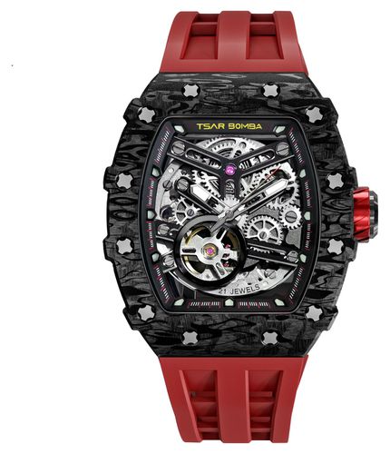 TB8208CF-09 Elemental Series Carbon Fiber Watch - TSAR BOMBA - Modalova