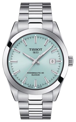 T1274071135100 Men's Gentleman Powermatic 80 Silicium Watch - Tissot - Modalova