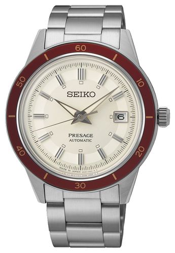 SRPH93J1 Presage Style 60s Ruby Automatic Red Bezel Watch - Seiko - Modalova