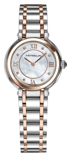 BTR59 Galet | Mother-of-Pearl Dial | Two-Tone Watch - Herbelin - Modalova