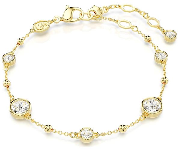 Imber Bracelet Round Cut White Crystals Jewellery - Swarovski - Modalova