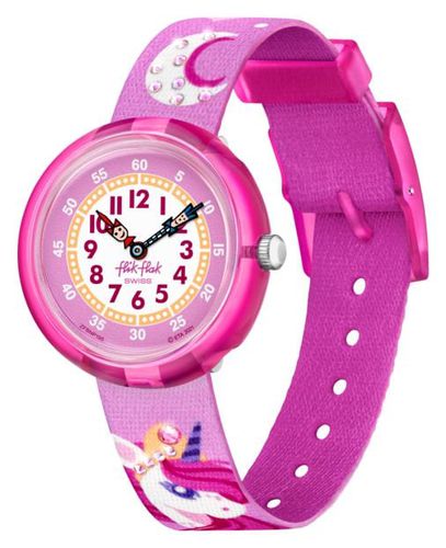 FBNP195 Dreaming Unicorn | Unicorn Pattern Watch - Flik Flak - Modalova