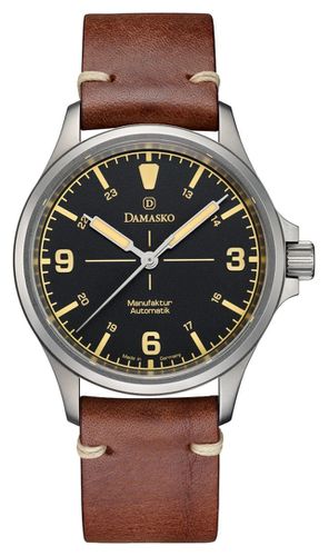 DK26-VINTAGE MOCHA LEATHER DK26 Three-Hand Watch - Damasko - Modalova