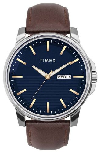 TW2V79200 Men's Dress Dial Leather Strap Watch - Timex - Modalova