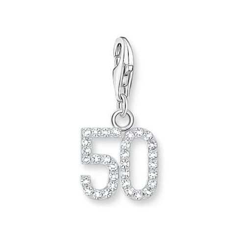 Silver Charm Pendant Number 50 With Jewellery - Thomas Sabo - Modalova