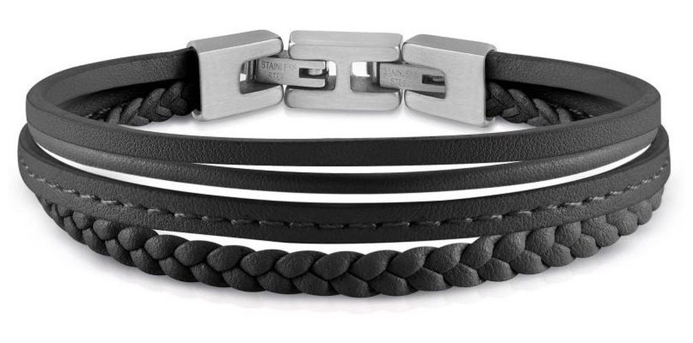 UMB01345STBK Mens Black Stainless Steal Jewellery - Guess - Modalova