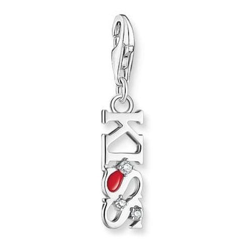 Silver Charm Pendant KISS With Jewellery - Thomas Sabo - Modalova