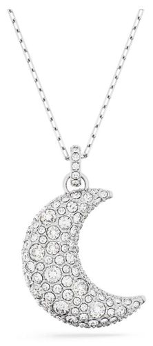 Luna Pendant Necklace Rhodium Plated Jewellery - Swarovski - Modalova