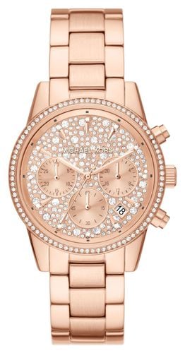 MK7302 Ritz | Crystal Chronograph Dial | Rose Watch - Michael Kors - Modalova