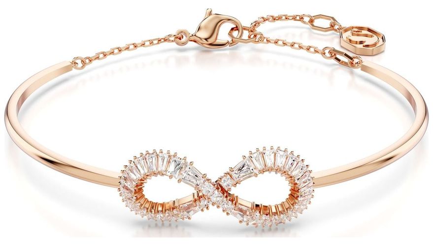 Hyperbola Bangle Infinity White Crystals Jewellery - Swarovski - Modalova