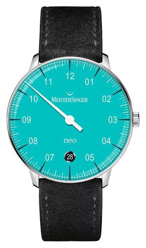 NE914 Neo (36mm) Azure Dial Suede Watch - MeisterSinger - Modalova