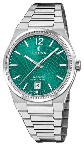 F20052/6 Swiss Made RivÃ© Quartz (35mm) Dial Watch - Festina - Modalova