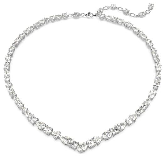 Mesmera Necklace Rhodium Plated Mixed Cut Jewellery - Swarovski - Modalova