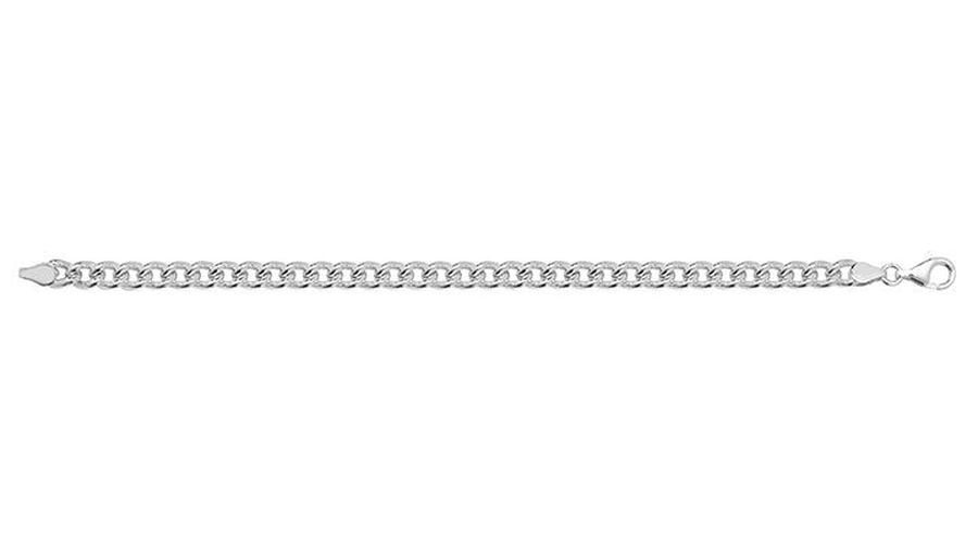 G2639 Silver Small Link Curb Bracelet Jewellery - James Moore TH - Modalova