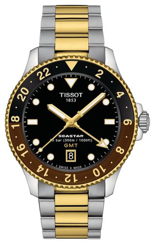 T1208522205100 Seastar 1000 Quartz GMT (40mm) Watch - Tissot - Modalova