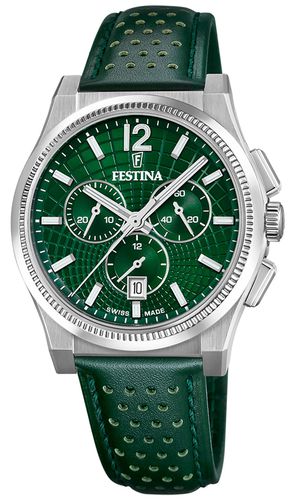 F20060/3 Swiss Made RivÃ© Quartz Chronograph (42.5mm Watch - Festina - Modalova