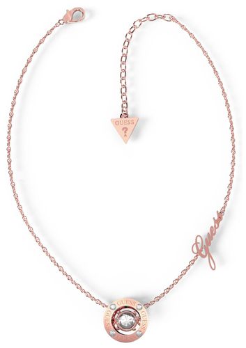 JUBN01459JWRGT/U Rose Gold Plated 15-17" Crystal-Set Jewellery - Guess - Modalova