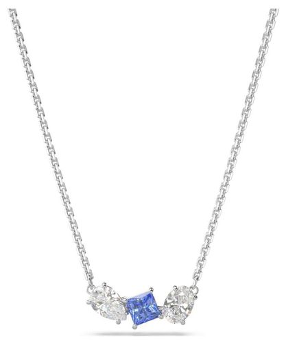 Mesmera Pendant Necklace Rhodium Plated Jewellery - Swarovski - Modalova