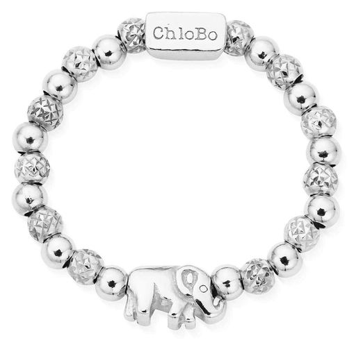 SR24038 Mini Lucky Elephant Ring Size Medium Sterling Jewellery - ChloBo - Modalova