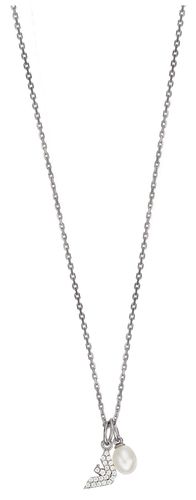 EG3574040 Crystal Logo Pendant Necklace | Jewellery - Emporio Armani - Modalova