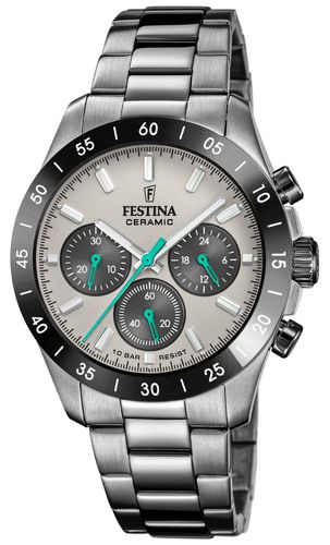 F20703/1 Ceramic Chronograph (39mm) Dial / Watch - Festina - Modalova