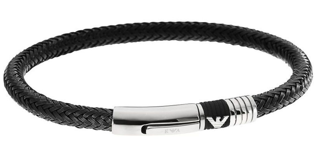 EGS1624001-17 Men's Braided Black and Jewellery - Emporio Armani - Modalova