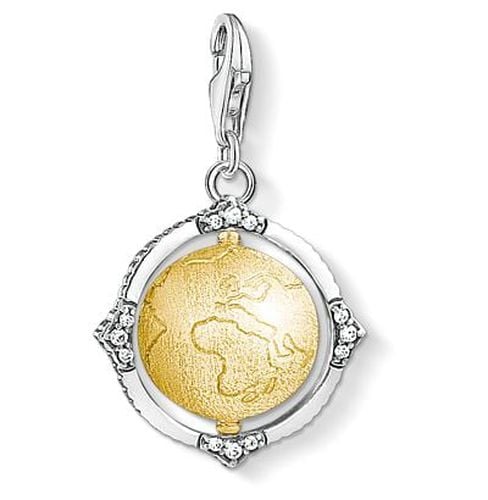 Mens Charm Pendant Vintage Globe Jewellery - Thomas Sabo - Modalova