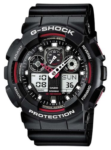 GA-100-1A4ER G-Shock Chronograph Alarm Red Watch - Casio - Modalova