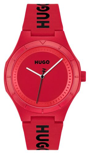 Men's #LIT (42mm) Dial / Silicone Strap Watch - HUGO - Modalova