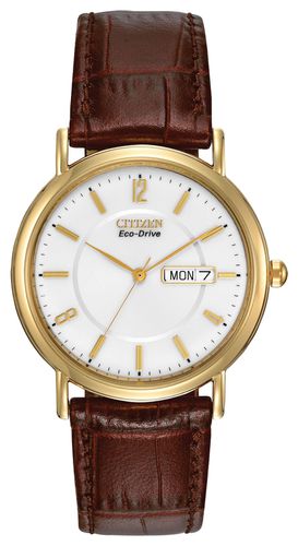 BM8242-08A Eco-Drive Leather Strap Watch - Citizen - Modalova