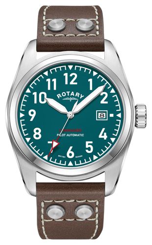 GS05470/73 Commando Pilot Automatic (42mm) Turquoise Watch - Rotary - Modalova