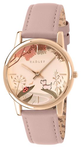 RY21846 Ladybird Road (35mm) Rose-Gold Printed Dial Watch - Radley - Modalova