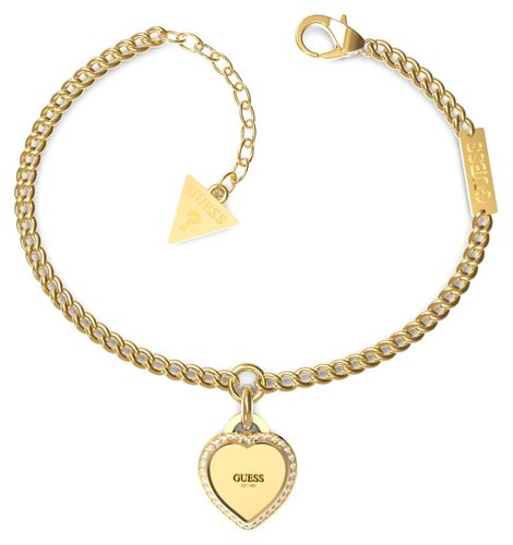 JUBB01422JWYGL Gold Plated Heart Charm Crystal-Set Jewellery - Guess - Modalova