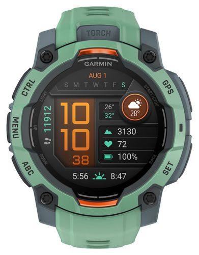 Instinct 3 AMOLED Outdoor GPS Smartwatch Watch - Garmin - Modalova