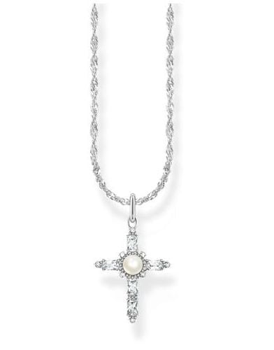 KE2296-167-14-L45V Silver necklace with white Jewellery - Thomas Sabo - Modalova