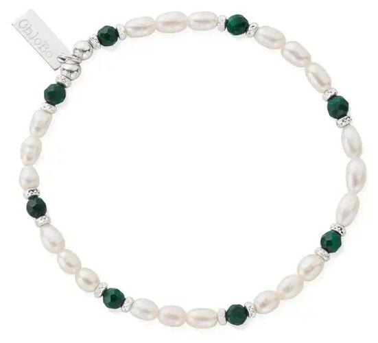 SBMRPFR Pearl and Malachite GENTLE LOVE Bracelet - Jewellery - ChloBo - Modalova