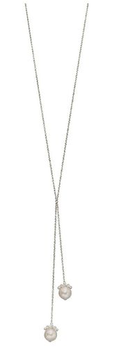 N4288W Freshwater Pearl and Cubic Jewellery - Elements Silver - Modalova