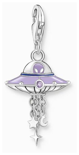 UFO Charm Pendant Purple Cold Enamel Jewellery - Thomas Sabo - Modalova